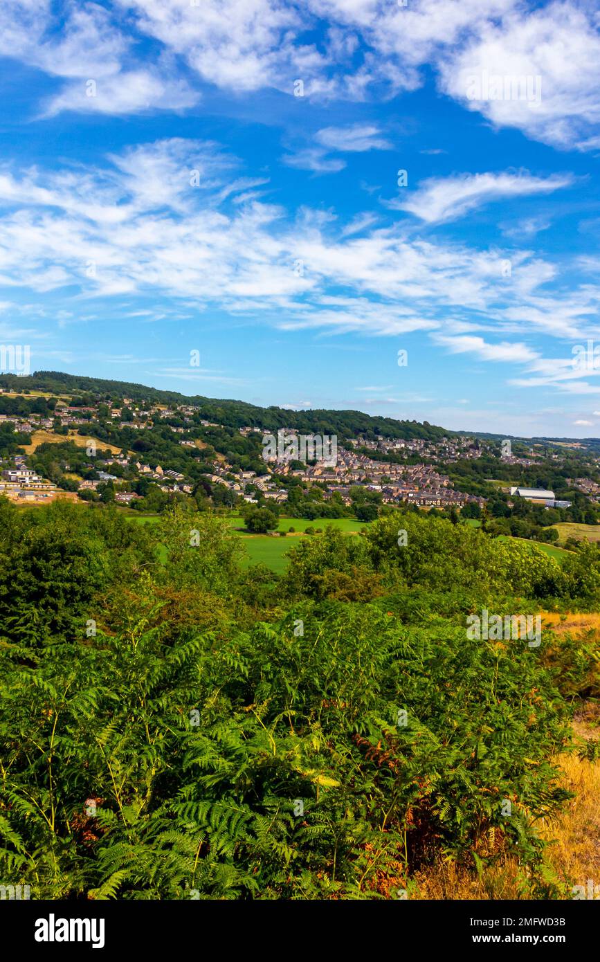 Rolling countryside near Oaker in the Derbyshire Dales area of the Peak