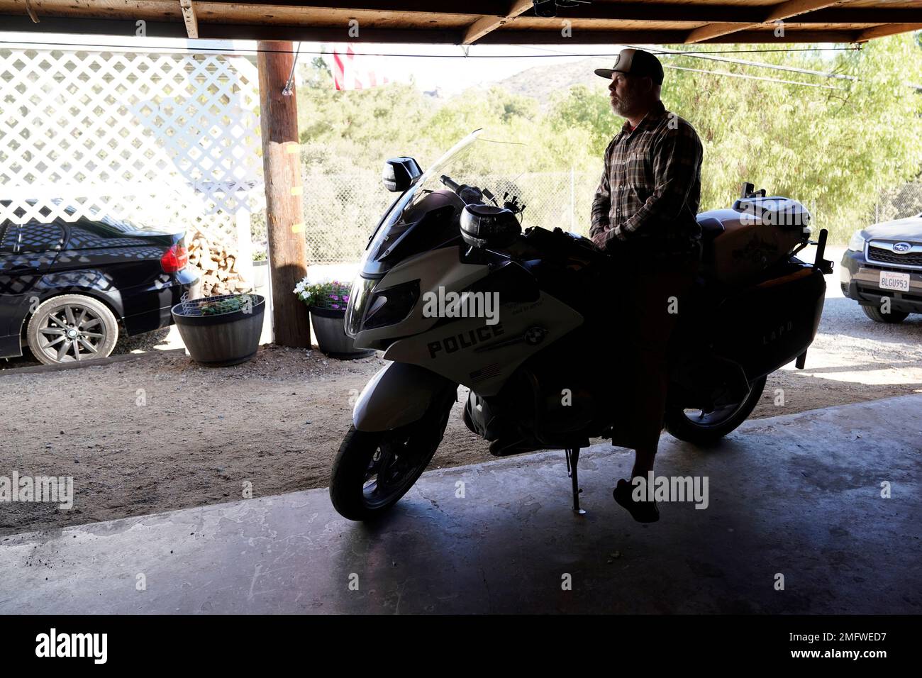 Los Angeles Police Department Officer Bryce Verna poses for a photo on