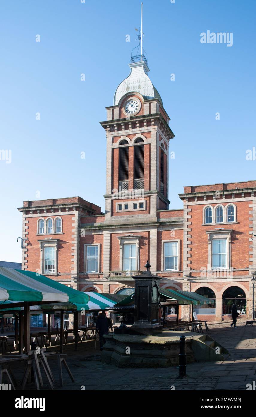 Image of the grade II listed Victorian Market Hall in the Market town