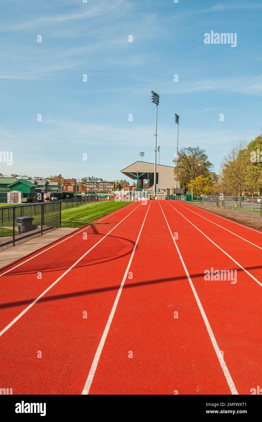 University of Oregon track and field stadium, Hayward Field, in Eugene