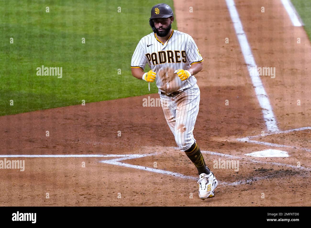 An Eric Hosmer game bat and jersey in the Petco Park, home of the San Diego  Padres baseball team, San Diego, CA, United States Stock Photo - Alamy