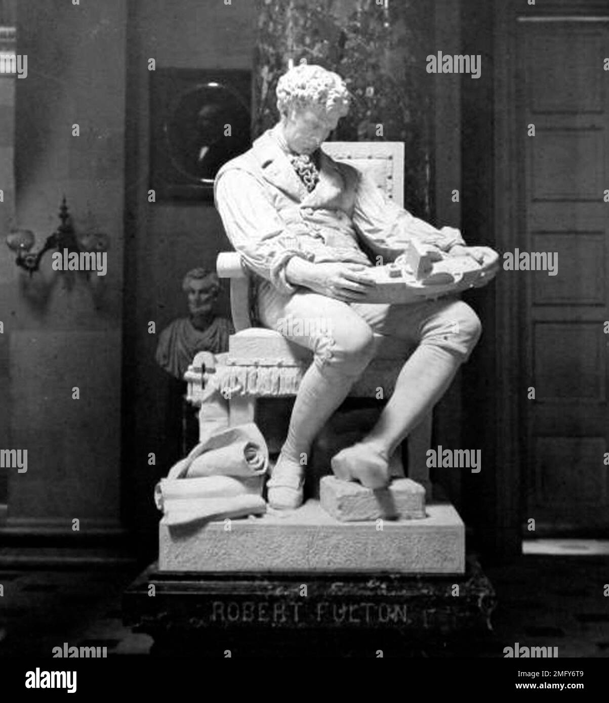 Fulton Statue, The Capitol, Washington DC, USA, Victorian period Stock