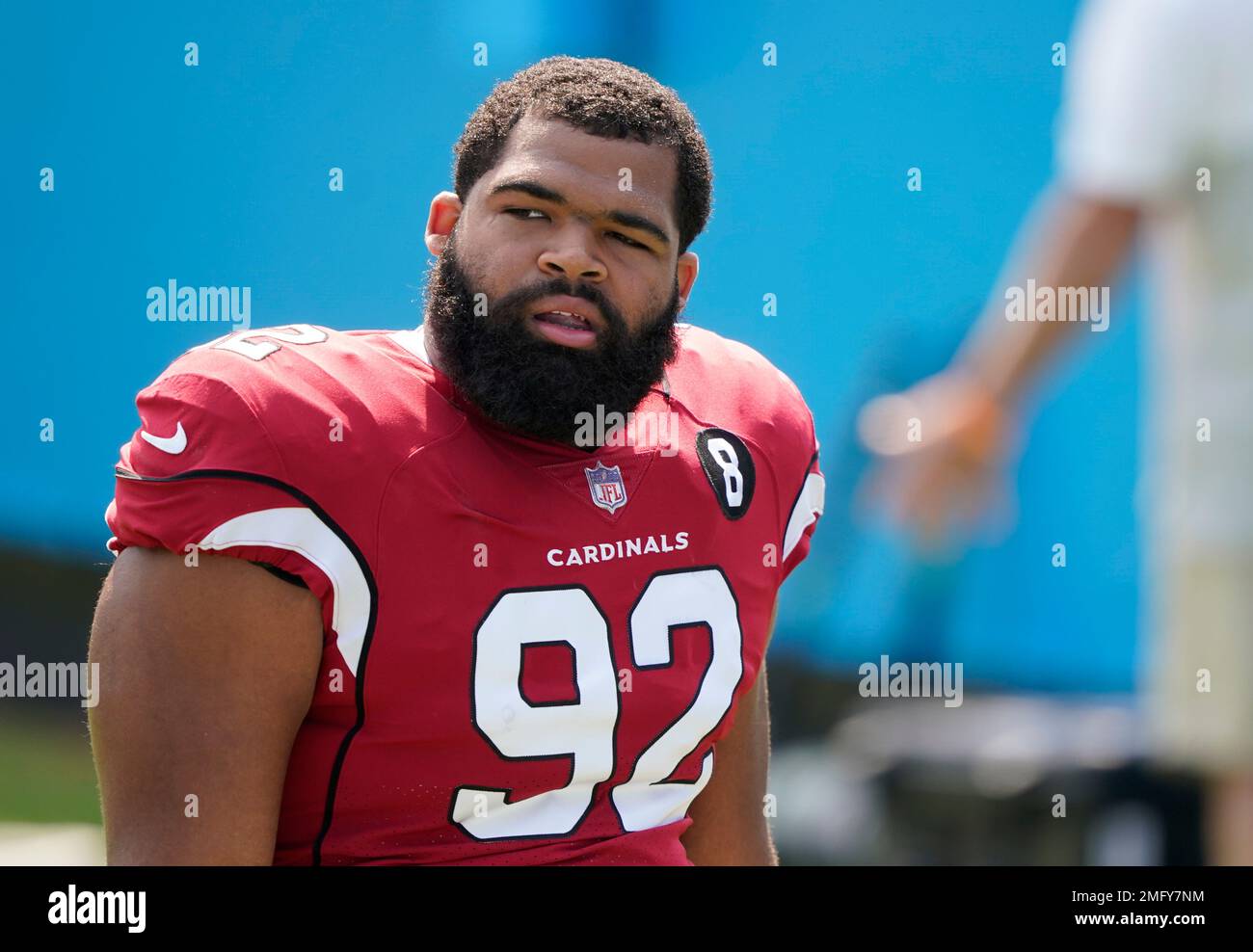 Arizona Cardinals defensive tackle Rashard Lawrence (90) warms up before an  NFL football game against the Dallas Cowboys, Sunday, Jan. 2, 2022, in  Arlington, Texas. Arizona won 25-22. (AP Photo/Brandon Wade Stock Photo -  Alamy