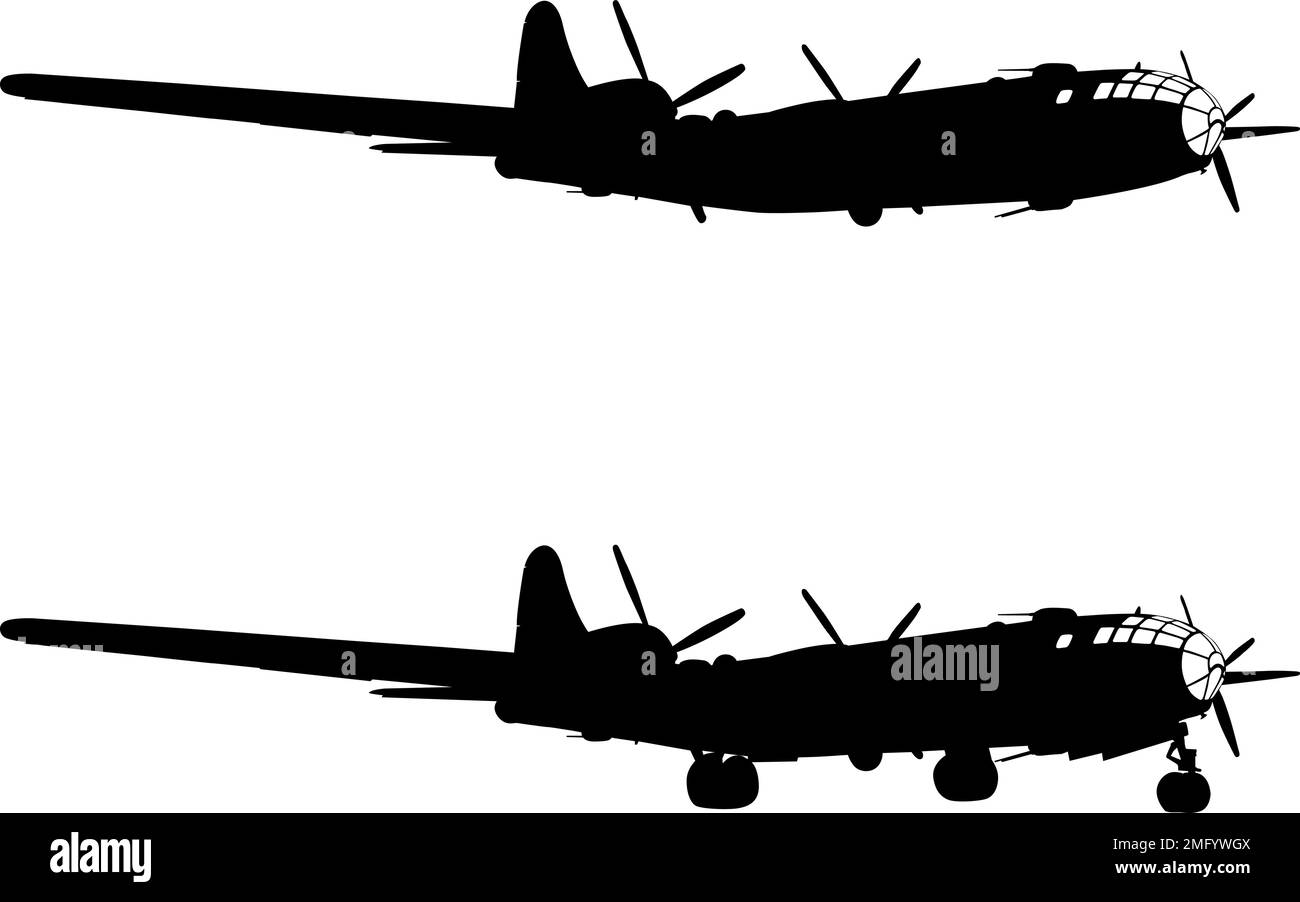 Silhouette military aircraft on a white background Stock Vector Image ...