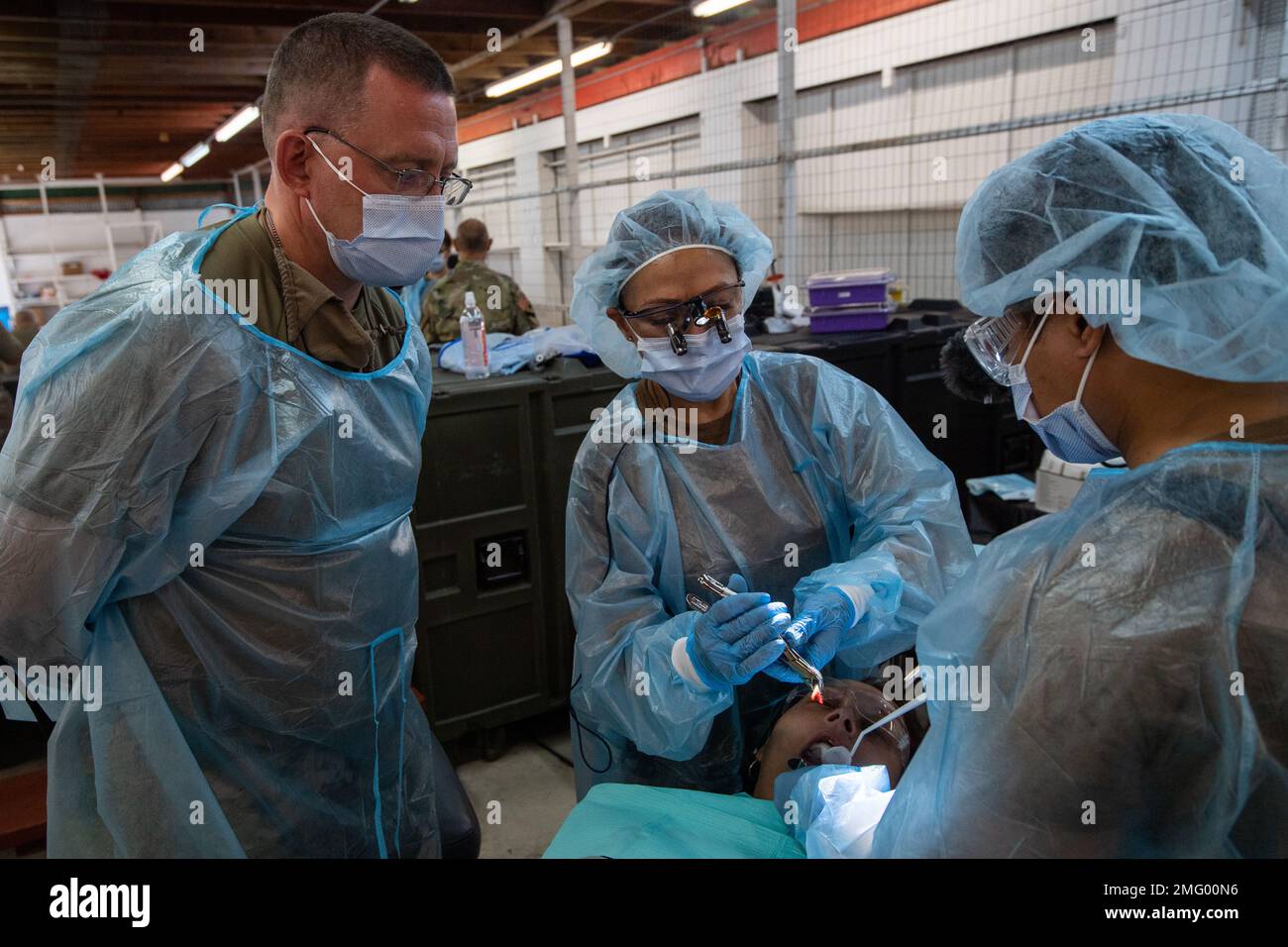 U.S. Army Maj. Eli Babich, a critical care nurse with the 18th Field ...