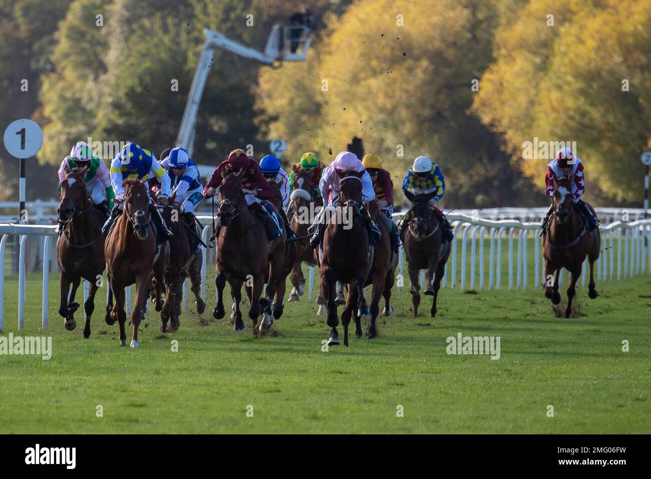 Windsor, Berkshire, UK. 10th October, 2022. The At The Races App Expert Tips Maiden Stakes at