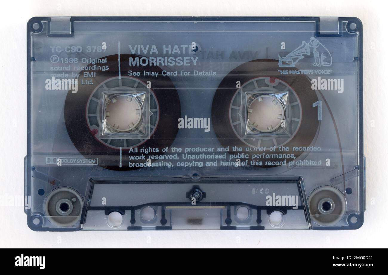 Morrissey Viva Hate Music Cassette Stock Photo