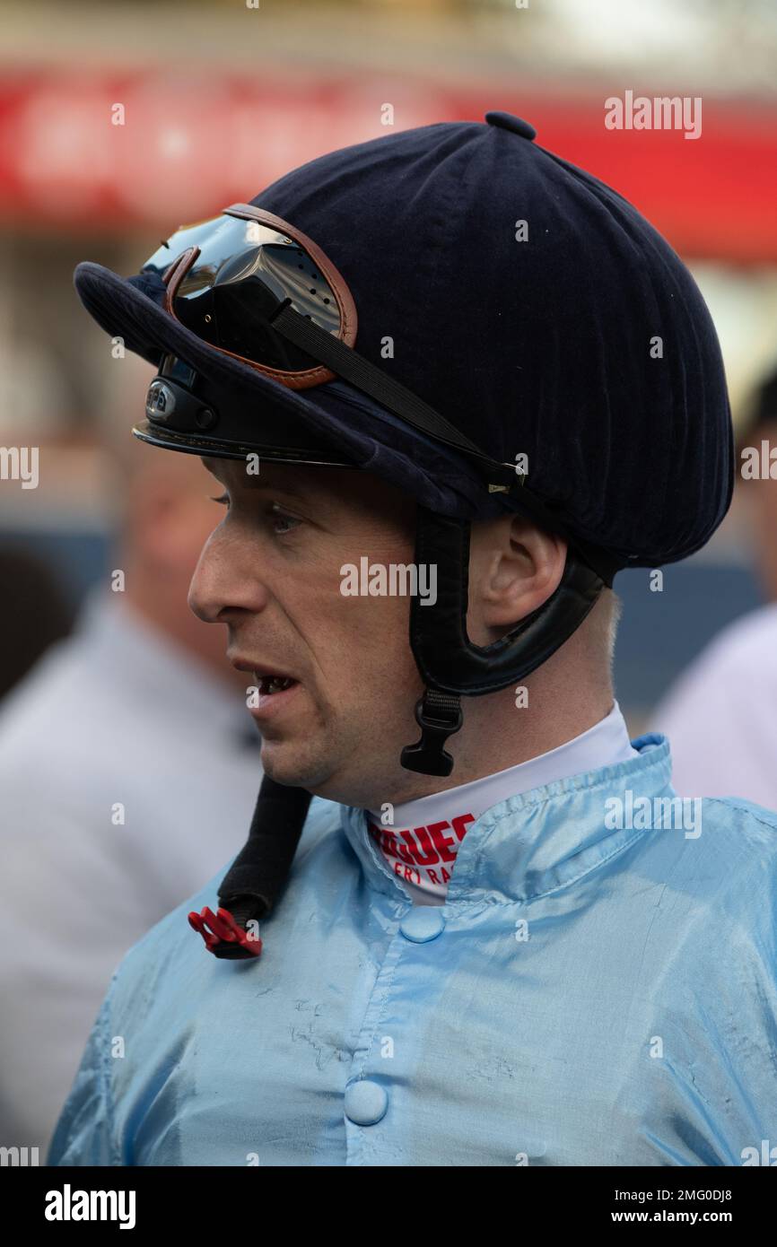 Windsor, Berkshire, UK. 10th October, 2022. Jockey Jack Mitchell winner ...