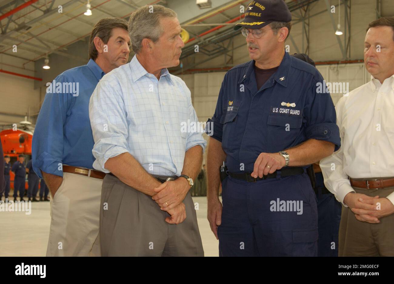 President George W. Bush Visit - 26-HK-6-107. Hurricane Katrina Stock ...