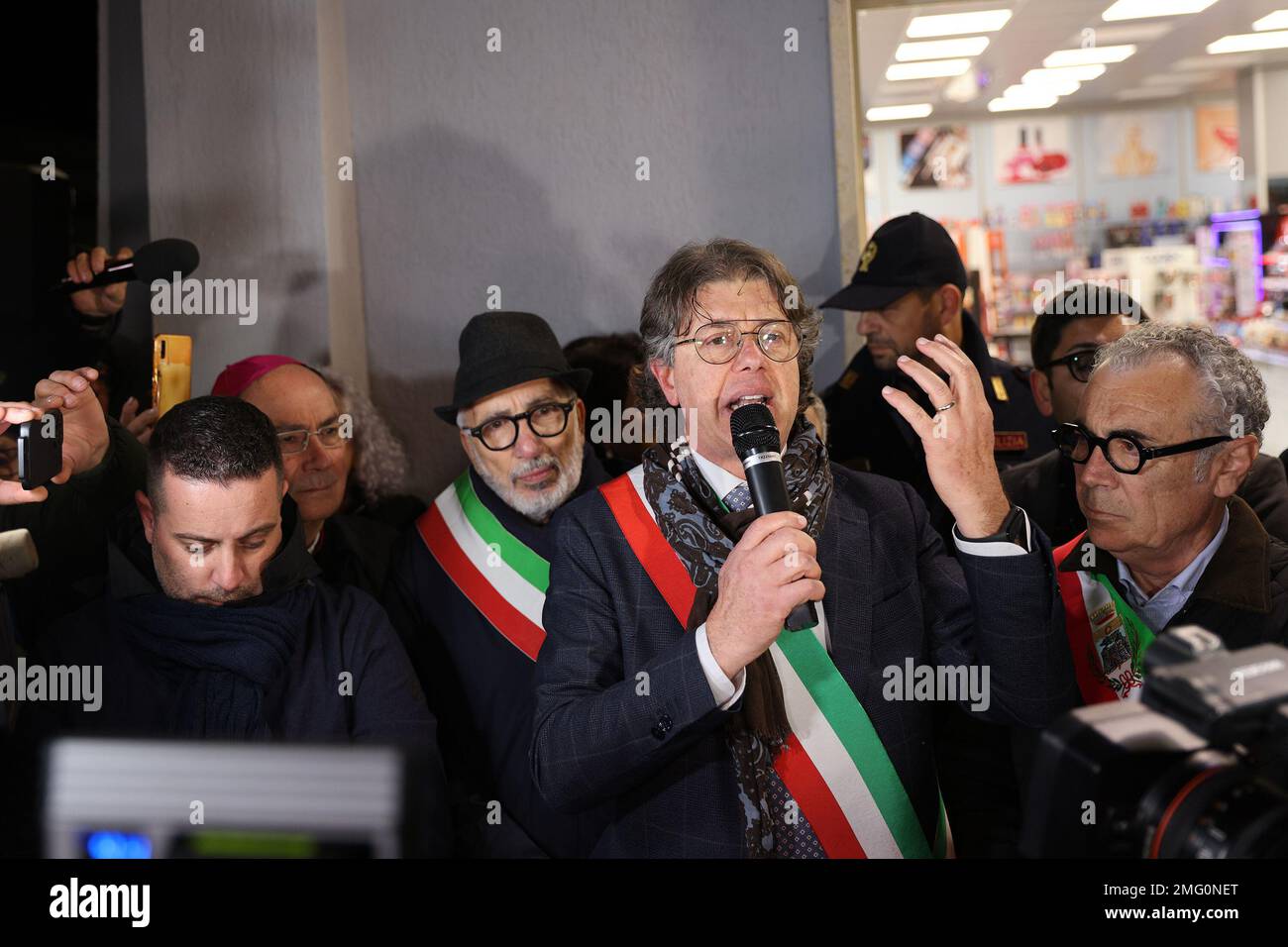 Campobello di Mazara (Tp) in the photo the mayor of Campobello di