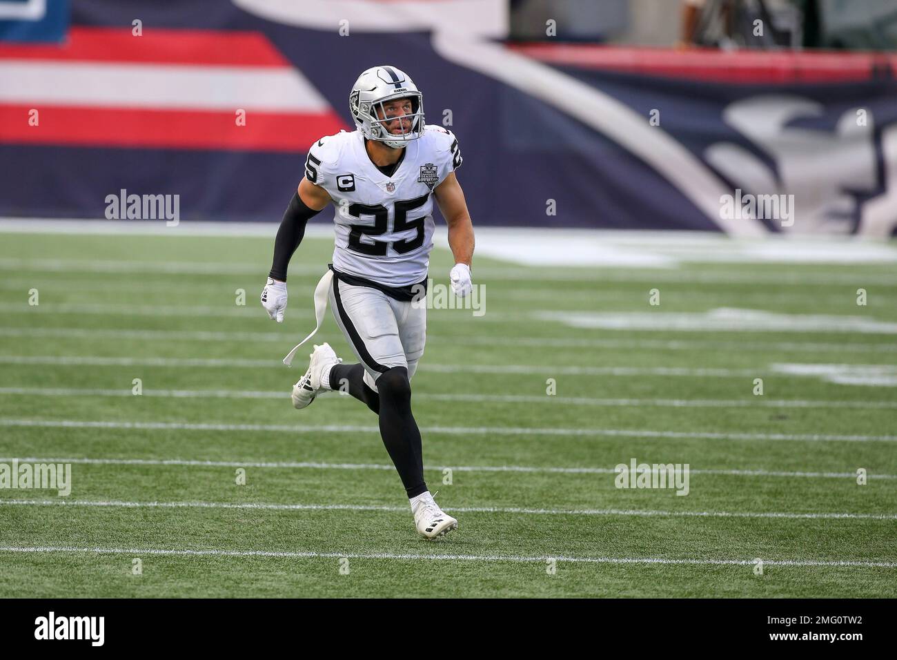 Las Vegas Raiders free safety Erik Harris #25 walks off the field