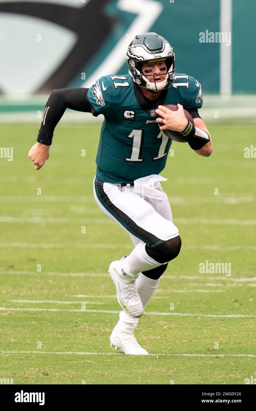 Philadelphia Eagles quarterback Carson Wentz (11) in action during