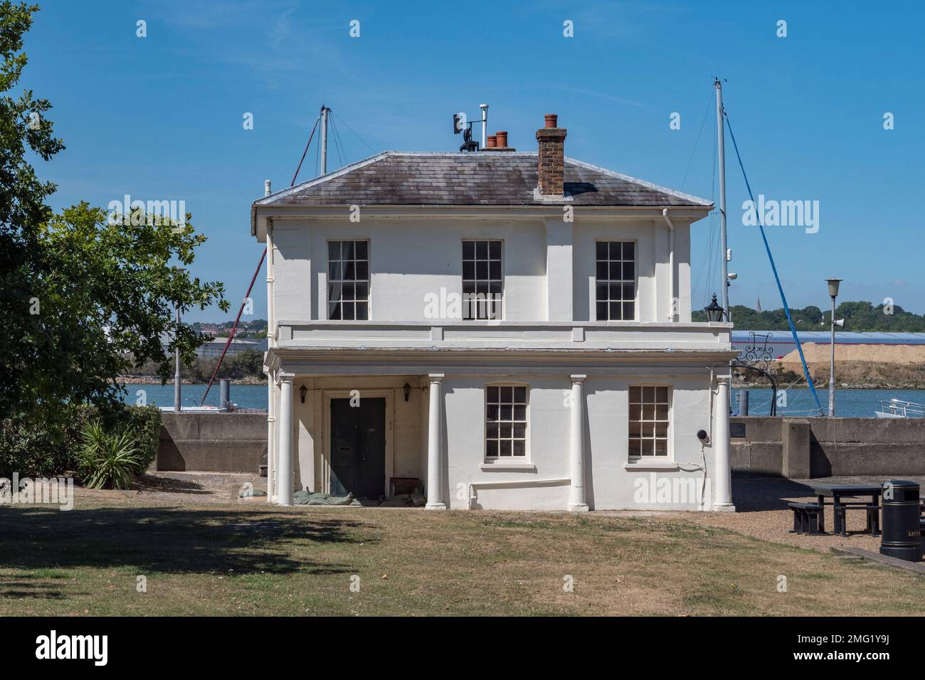Assistant Queen Harbour Master's Office (c.1770), Historic Dockyard Chatham, Kent, UK Stock