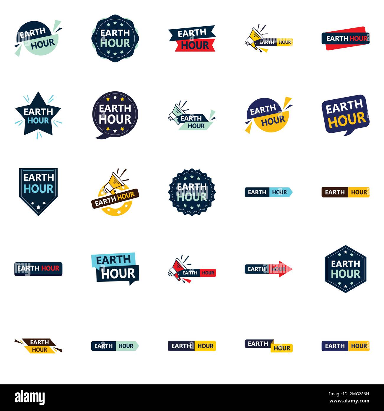 Earth Hour 25 Unique Vector Designs for Climate Action and Earth Day