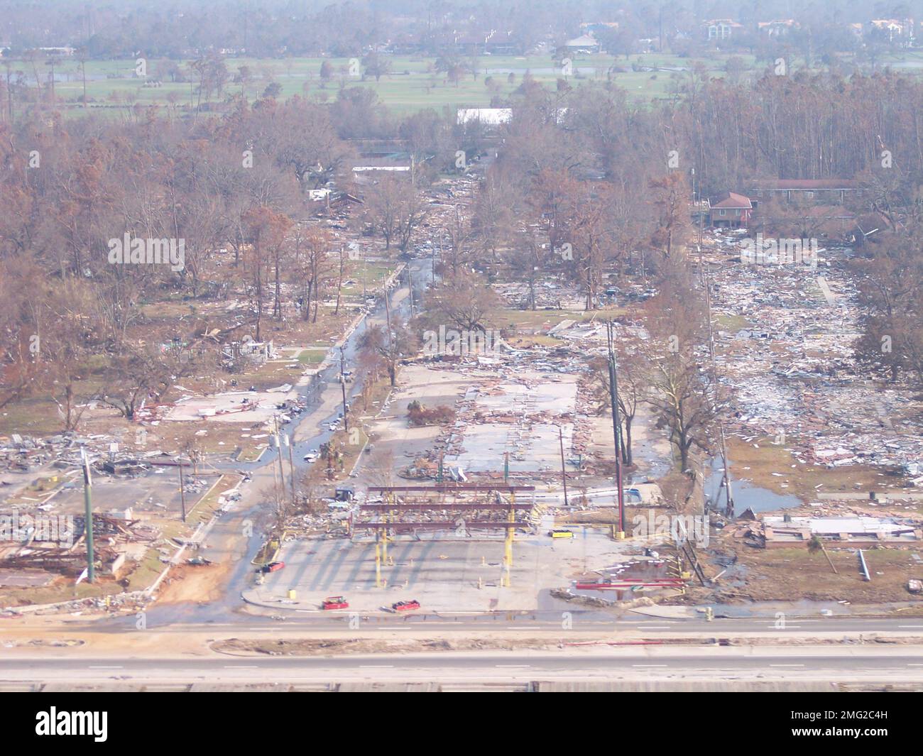 Aftermath - Miscellaneous - Aerial - 26-HK-49-190. aerial view of many ...