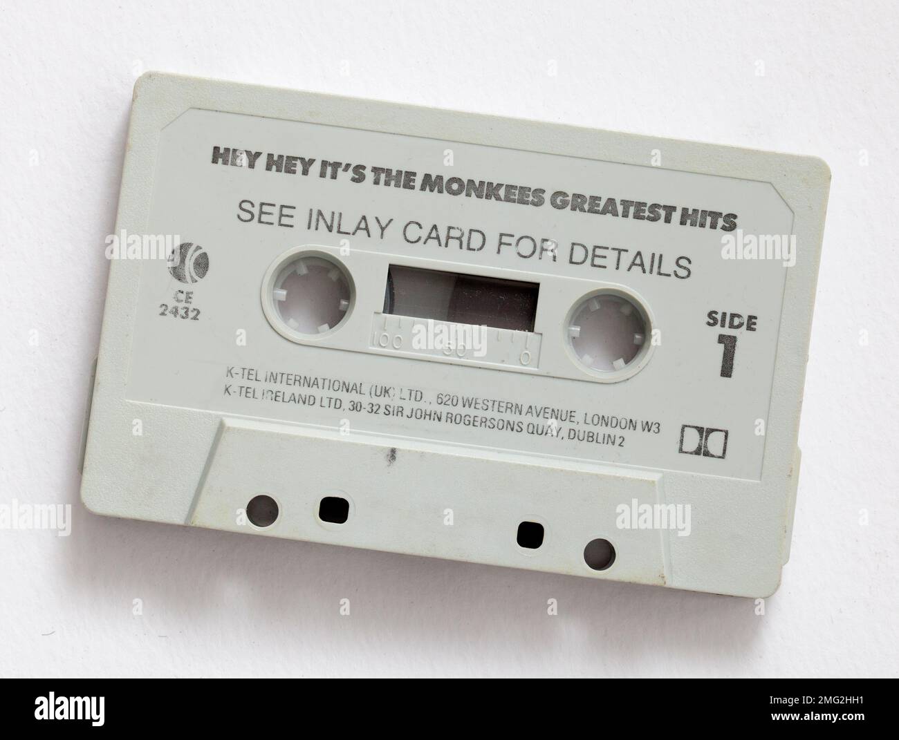 The Monkees Music Cassette - Hey Hey Its The Monkees Stock Photo