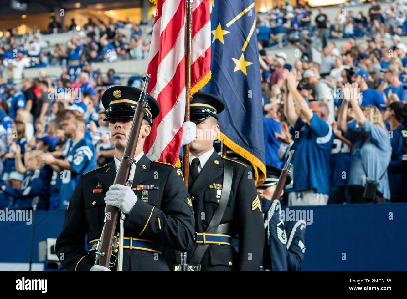 Indiana National Guard Soldiers and Airmen present national and state ...