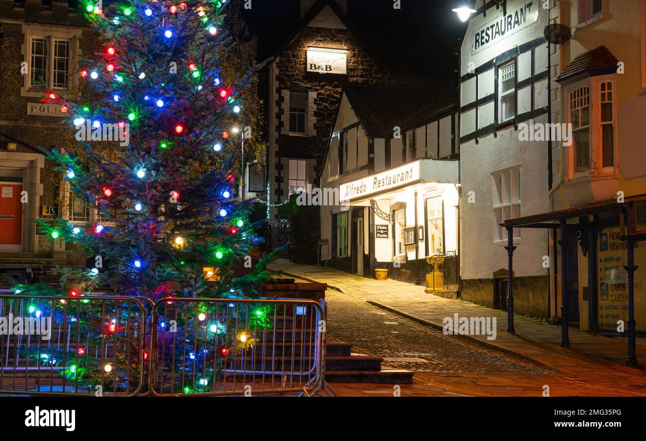 Alfredo Restaurant, Lancaster Square, Conwy, North Wales. Taken in