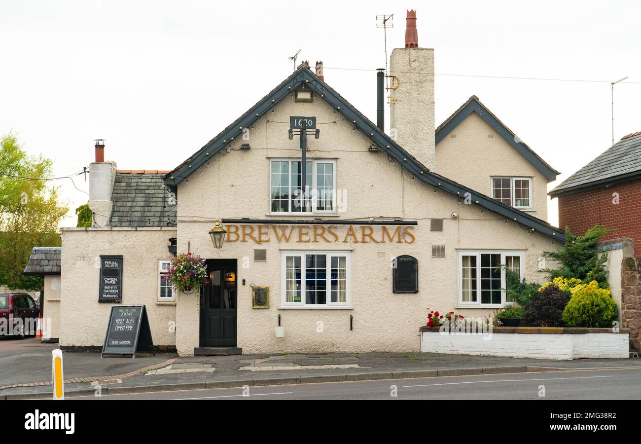 The Brewers Arms, 1 Park Street, Neston, Wirral. Pictured in July 2022