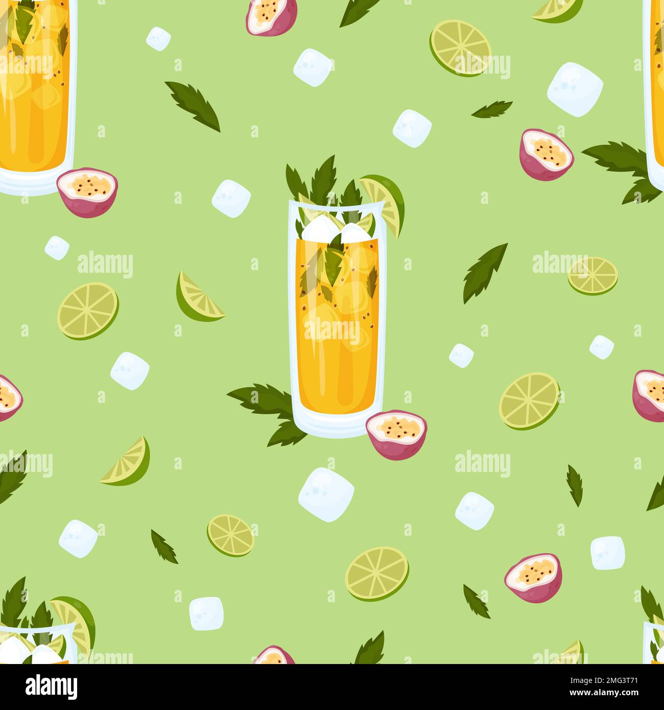 passionfruit-cocktail-stock-vector-images-alamy