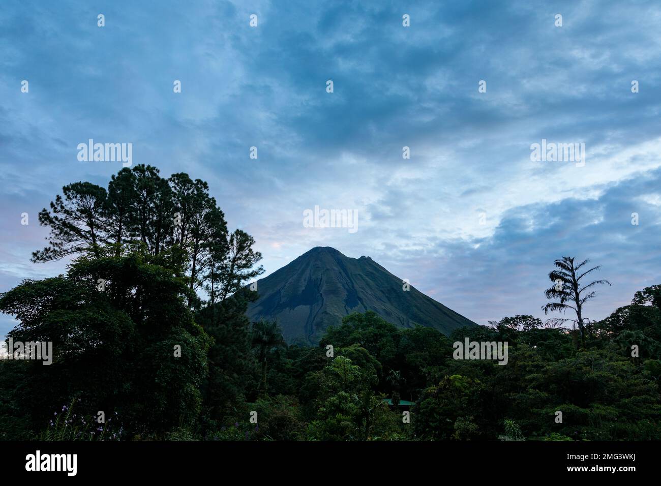Sunrise at Arenal Volcano, Arenal Volcano National Park, Alajuela ...
