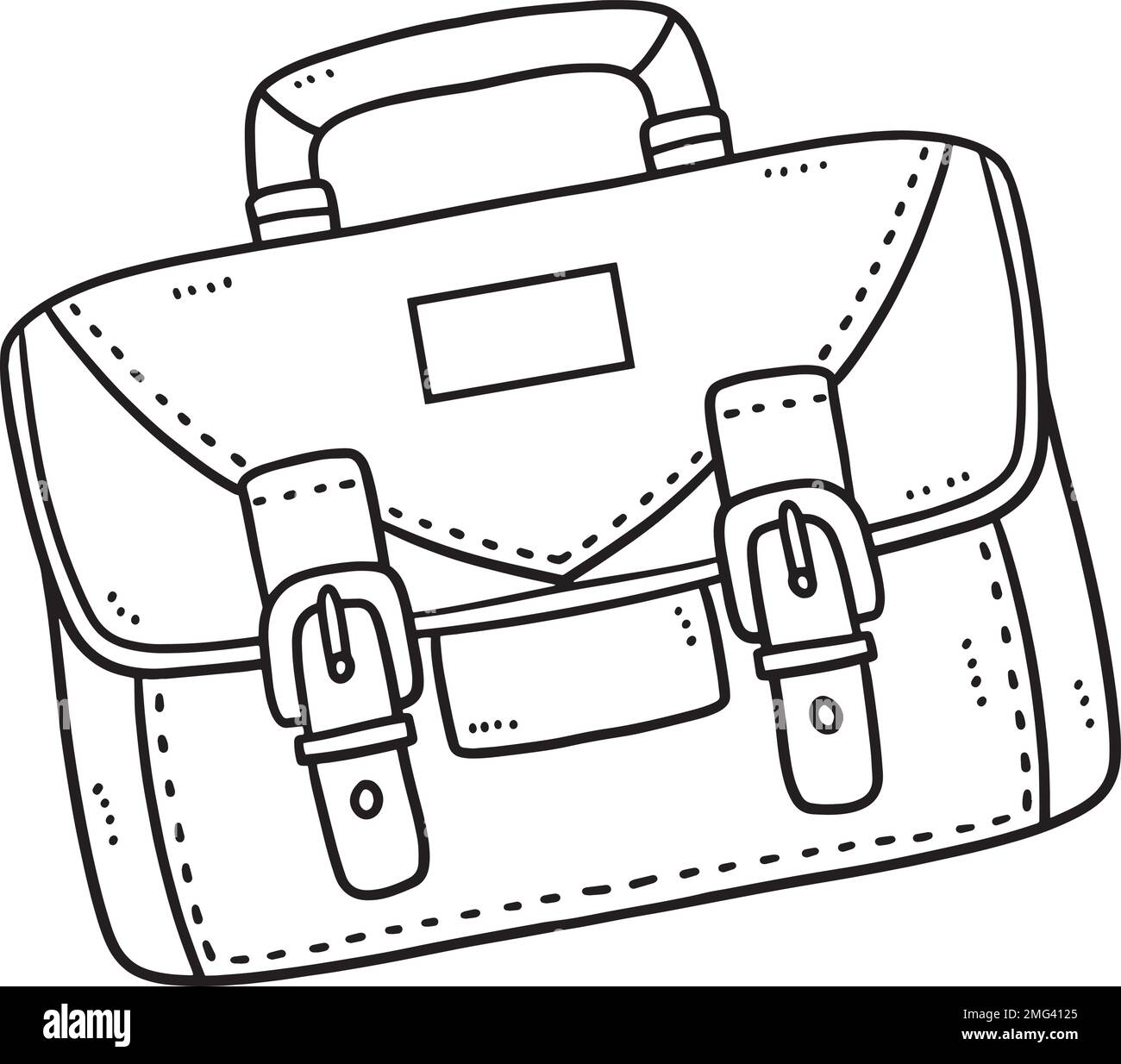 Briefcase Isolated Coloring Page for Kids Stock Vector Image & Art - Alamy