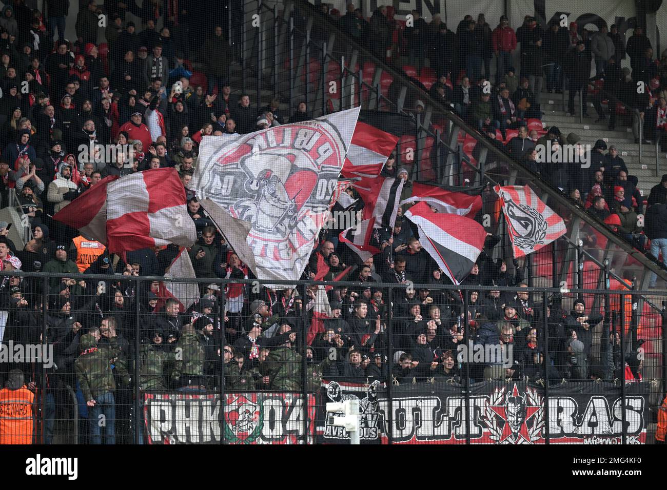 ANTWERP Standard Liège supporters during the Belgian Jupiler Pro