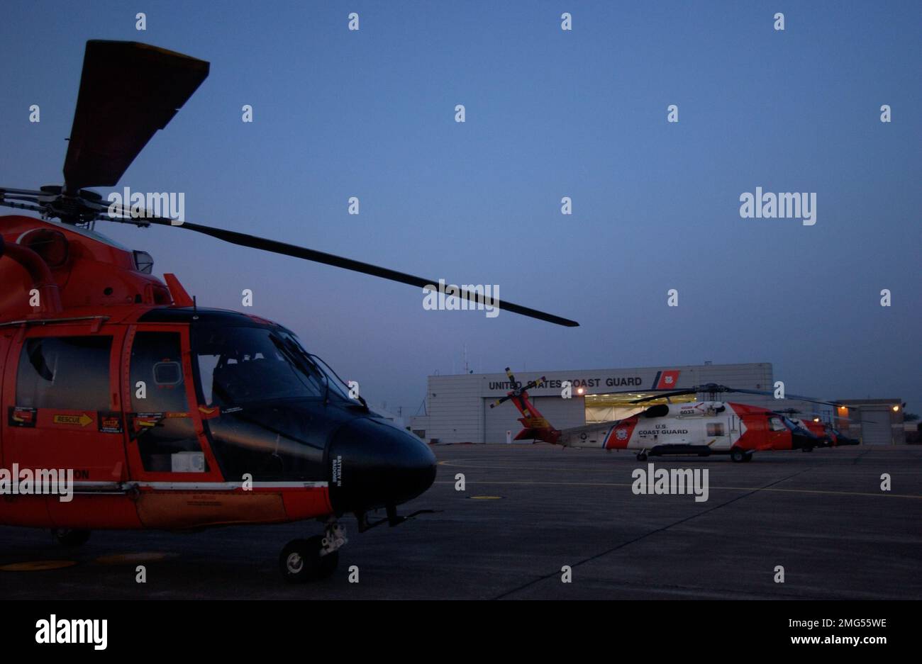 Uscga Ramp Aircrafts - Miscellaneous - 26-HK-56-30. CG HH-65s and HH-60s on ramp ...