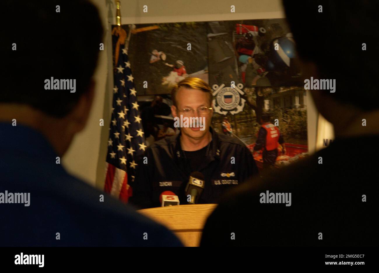 Rear Admiral Robert F. Duncan Press Conference - 26-HK-8-8. RADM Duncan ...