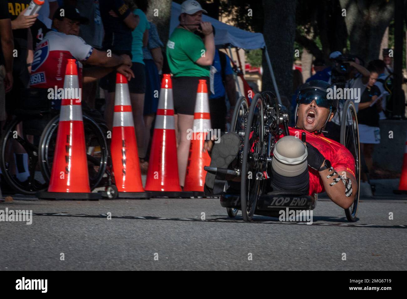 ORLANDO, Fla. (Aug. 22, 2022) A Team Marine Corps cyclist participates
