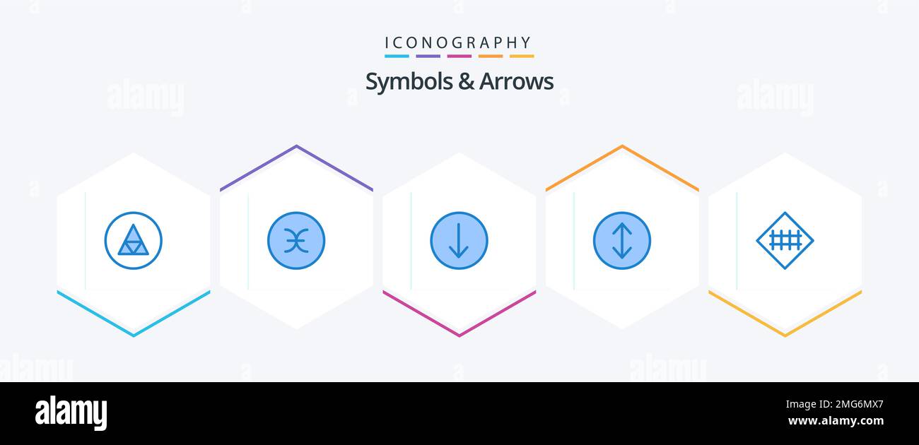 Symbols and Arrows 25 Blue icon pack including road sign. fence sign ...
