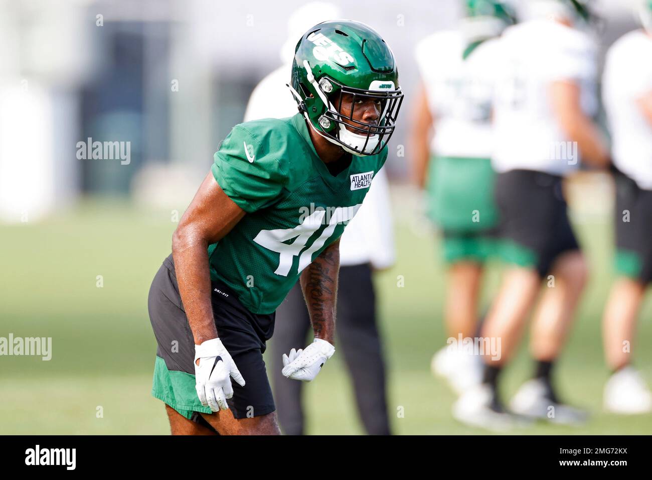New York Jets cornerback Javelin Guidry (40) during a practice at the