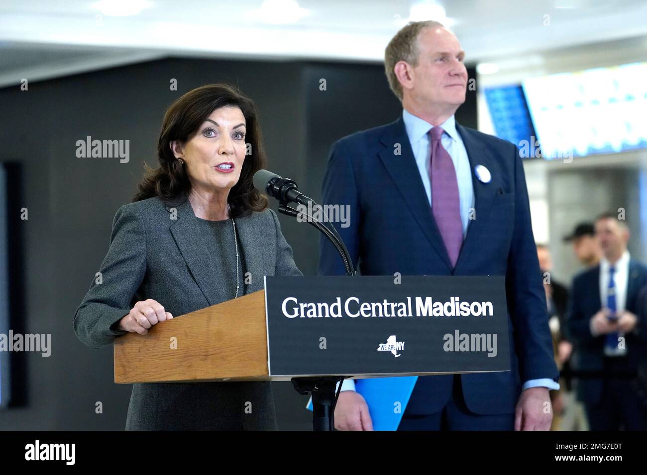 New York City USA 25th Jan 2023 Governor Kathy Hochul And CEO Janno new-york-city-usa-25th-jan-2023-governor-kathy-hochul-and-ceo-janno