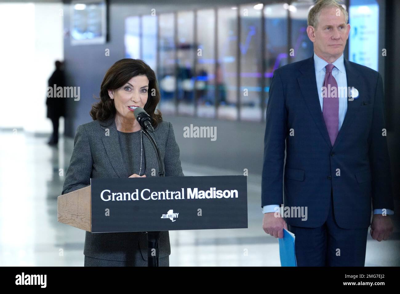 New York City USA 25th Jan 2023 Governor Kathy Hochul And CEO Janno new-york-city-usa-25th-jan-2023-governor-kathy-hochul-and-ceo-janno