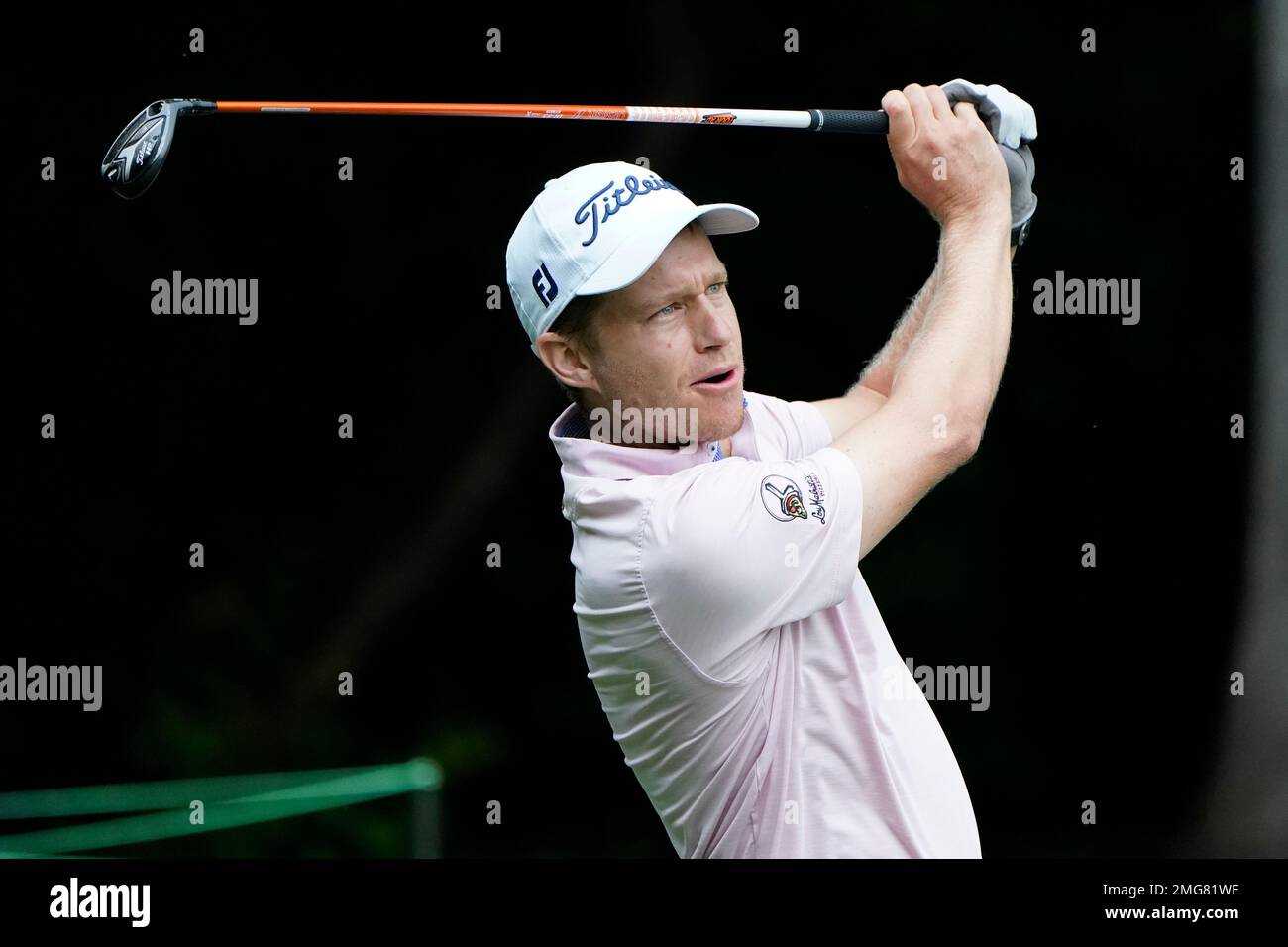 Peter Malnati drives on the second hole during the third round of the