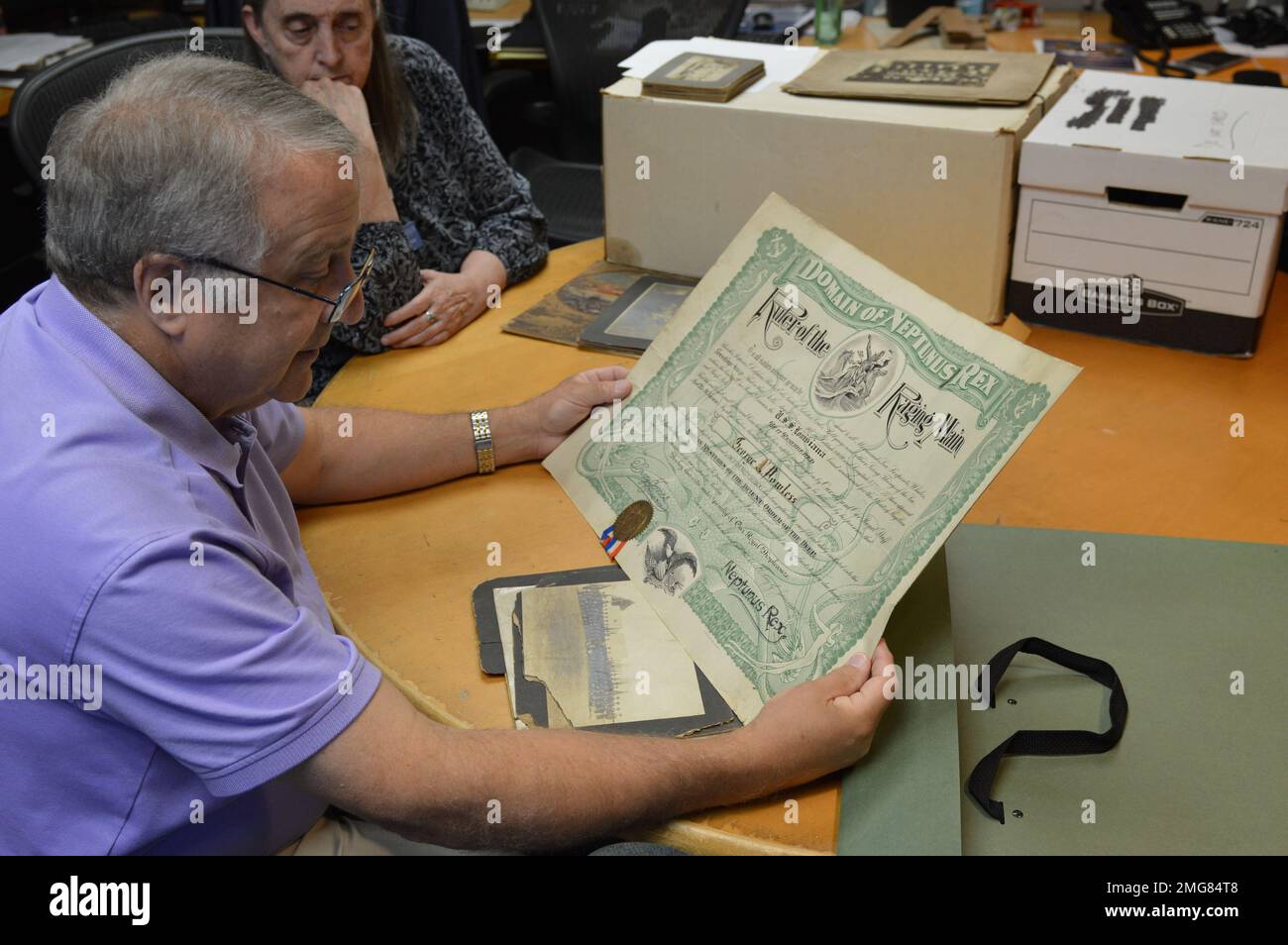 David Powless provides some insights to boxes of photos and articles ...