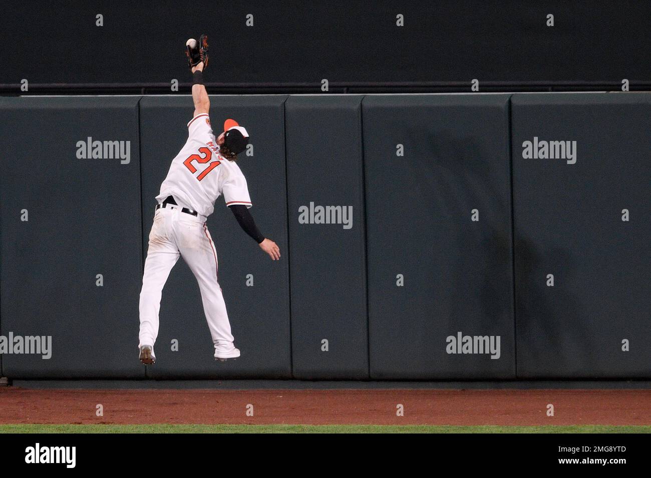 Baltimore Orioles' Cedric Mullins in action during a baseball game against  the Texas Rangers, Sunday, May 28, 2023, in Baltimore. (AP Photo/Nick Wass  Stock Photo - Alamy