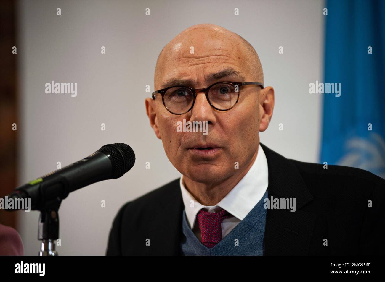 United Nations High Commissioner for Human Rights Volker Turk during a ...