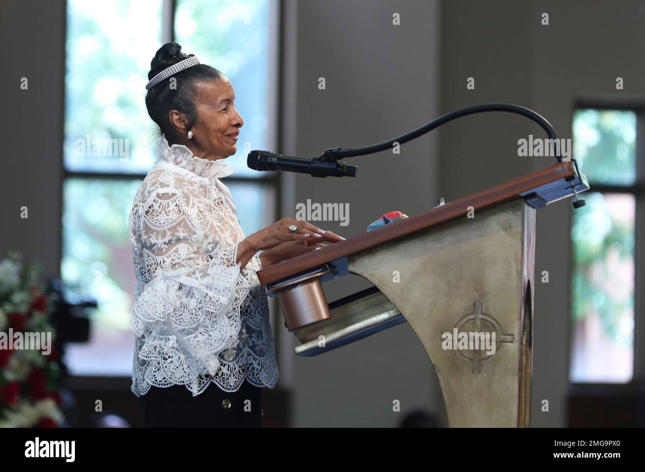Xernona Clayton, the god mother of Rep. John Lewis' son JohnMiles