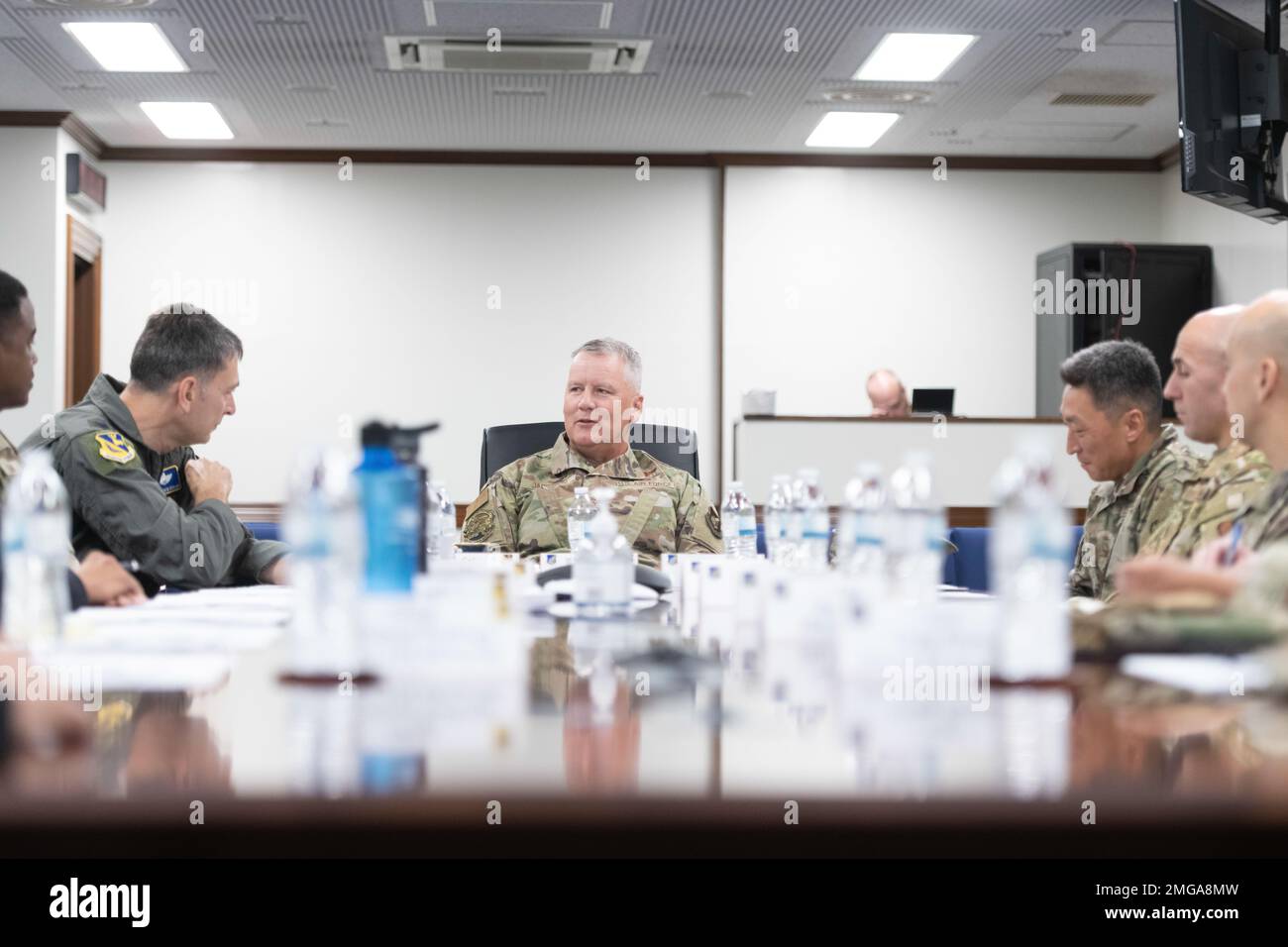 Lt. Gen. James Jacobson, Pacific Air Forces deputy commander, speaks ...