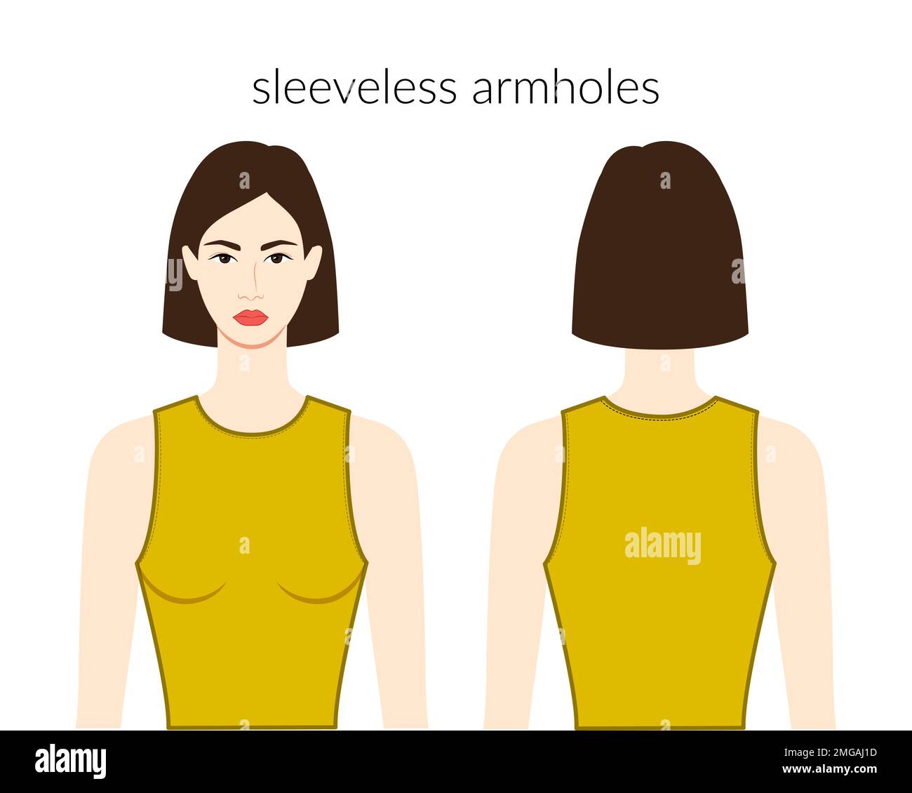 Sleeveless armholes sleeves clothes - dresses, tops, shirts technical