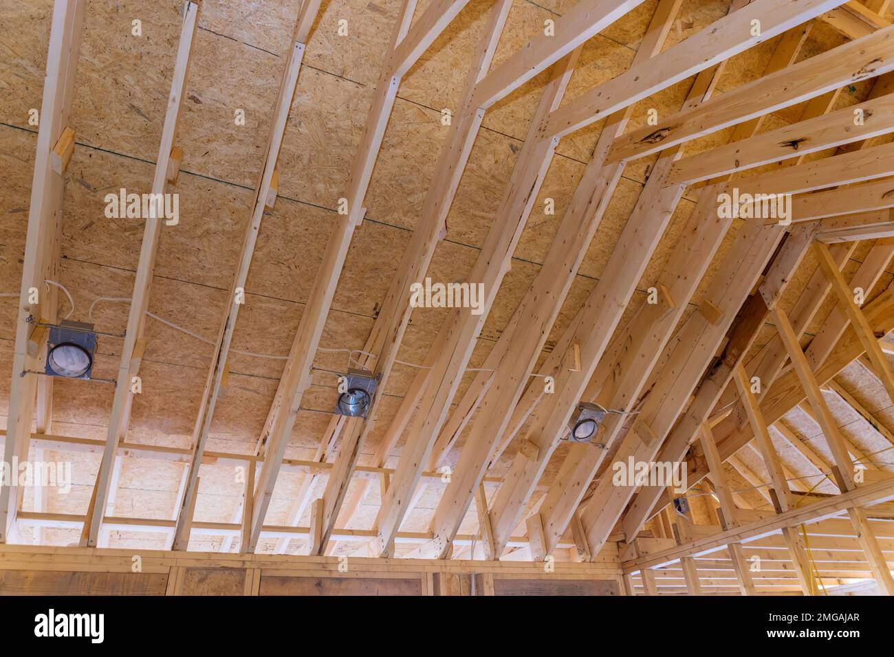 An innovative frame system designed for new construction house is being