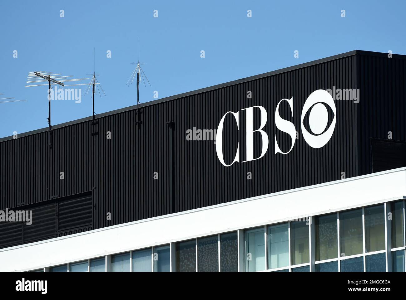 The exterior of CBS Television City studio is pictured, Friday, July 3 ...
