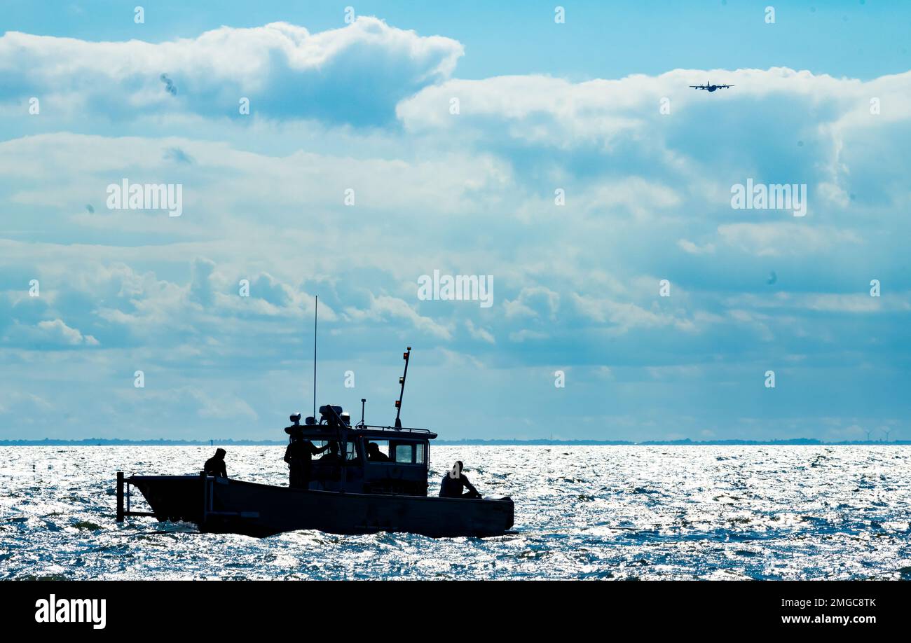 A U.S. Air Force MC-130 J Commando II aircraft assigned to the 352d ...