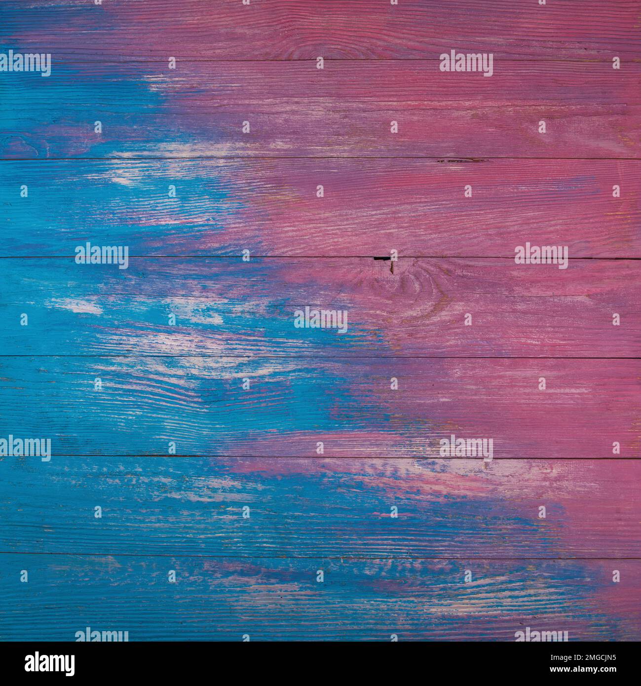 Vintage wooden blue and pink color background Stock Photo
