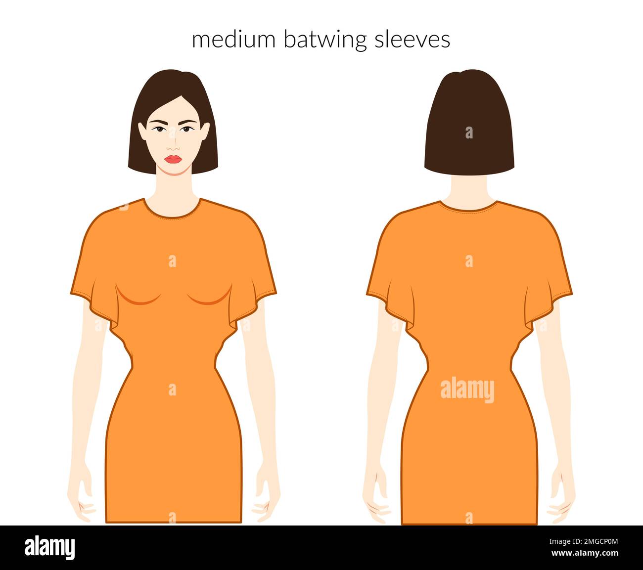Batwing Sleeves Medium Length Clothes Character Beautiful Lady In batwing-sleeves-medium-length-clothes-character-beautiful-lady-in
