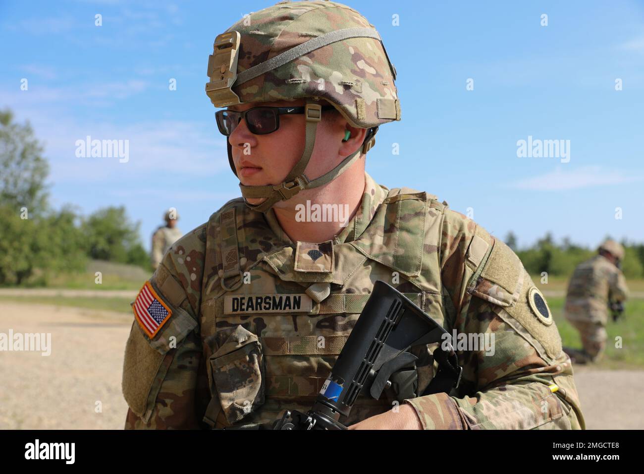 U.S. Army Spc. Hunter Dearsman, satellite communication systems operatormaintainer
