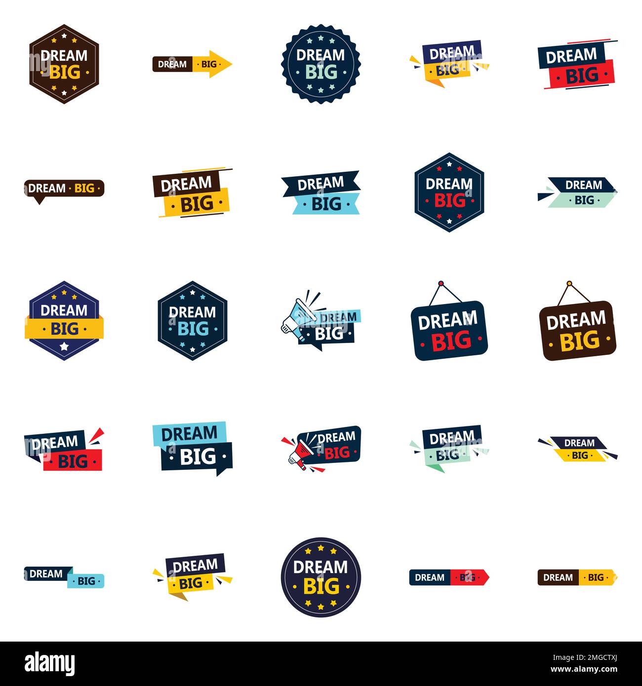 25 Professional Vector Elements for Creating a Brighter Future Stock 