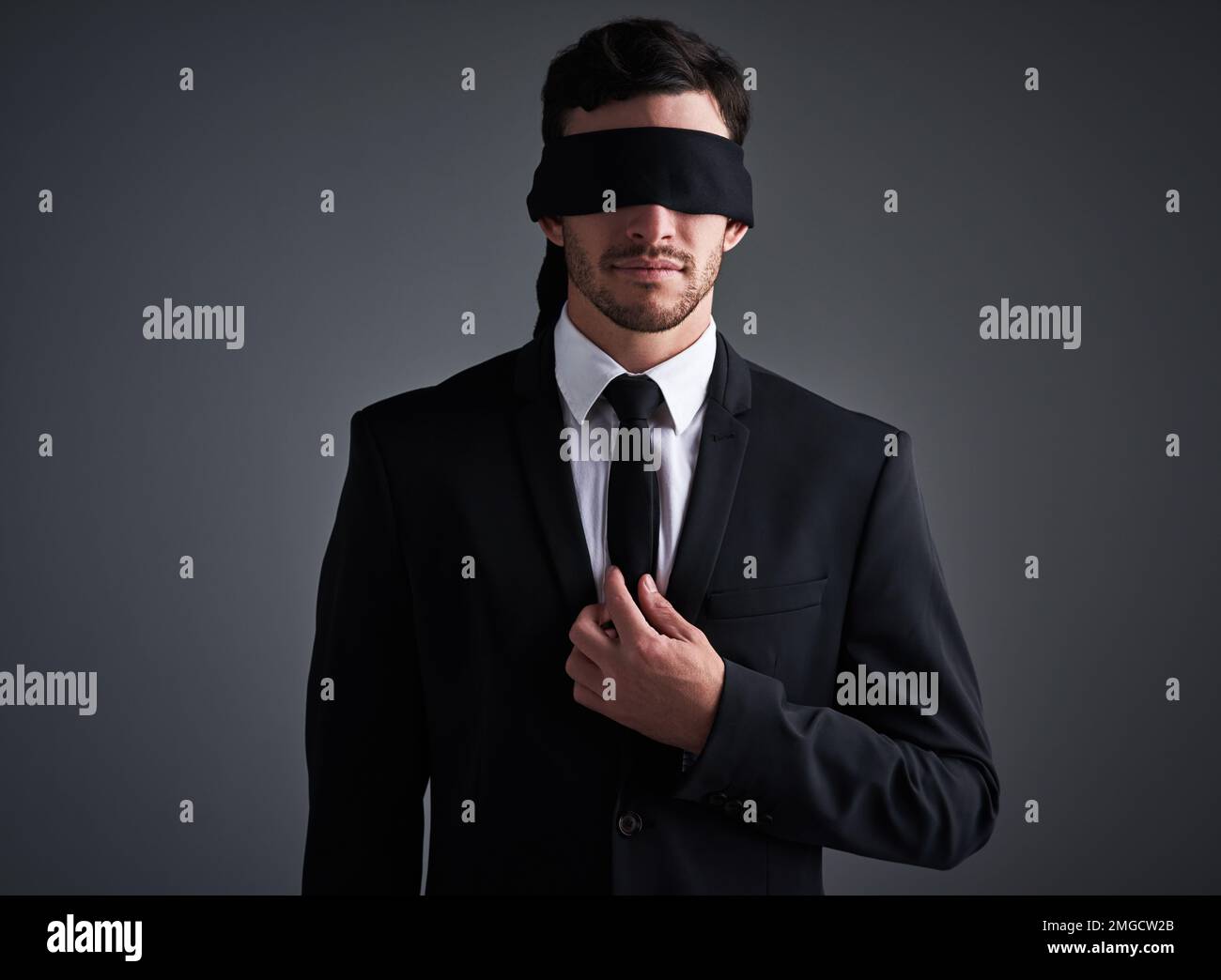 Businessman With No Vision Stock Photo - Download Image Now - Blindfold,  One Person, People - iStock