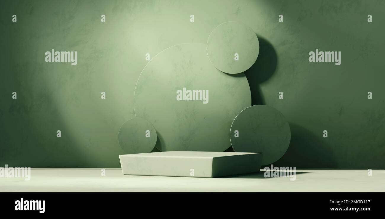 3D rendering abstract platform podium product presentation background ...
